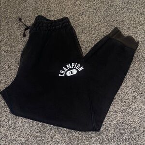 Champion Men’s Black Logo Joggers